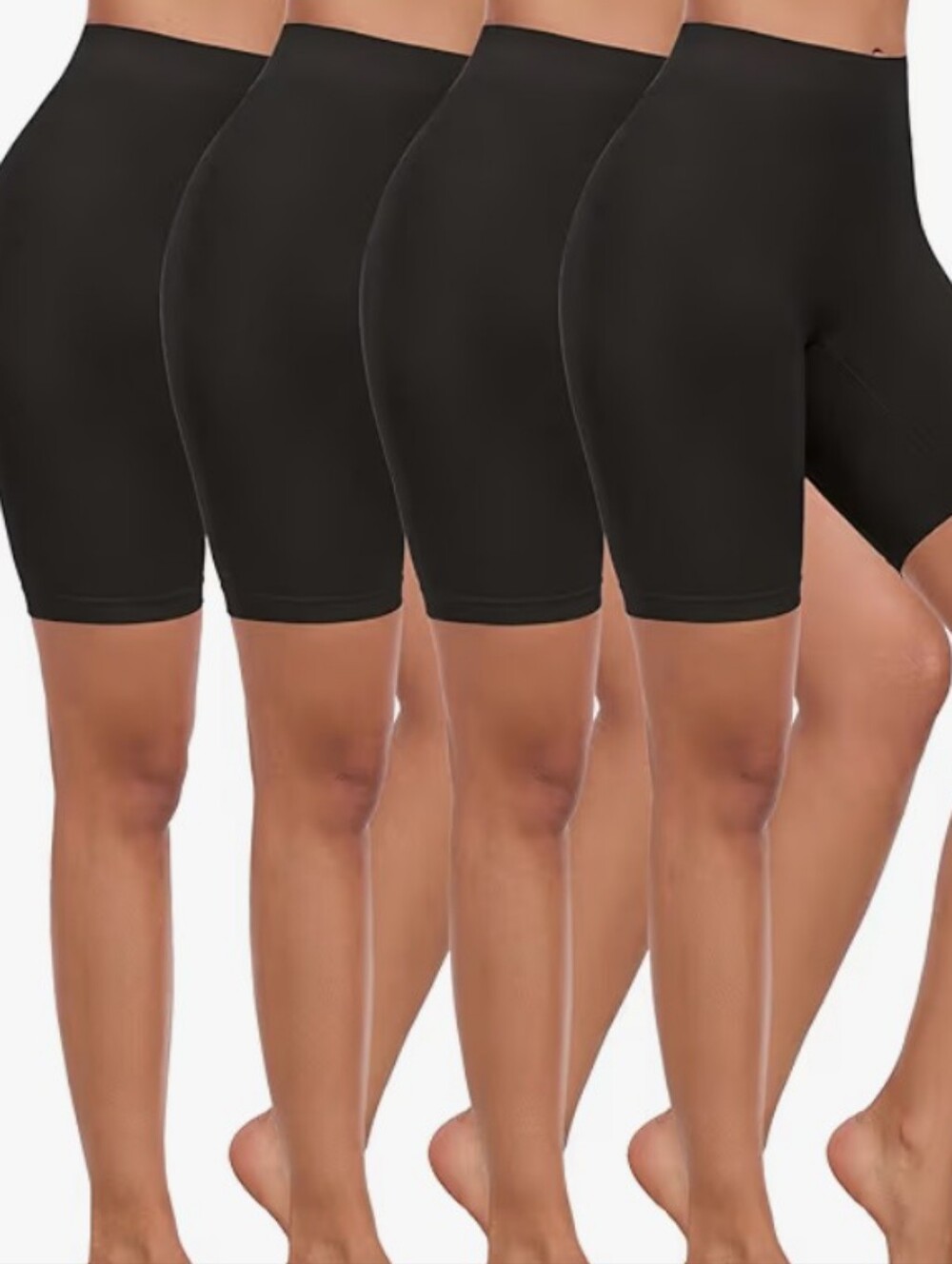 NWT 4 Pack Seamless Slip Shorts Under Dress Anti Chafing Biker Spandex